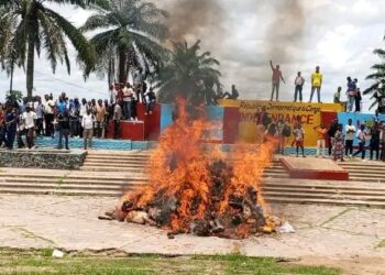 Kananga : incinération de plusieurs colis du chanvre intercepté au péage de Lulua