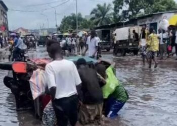 Kinshasa : à Mokali, la pluie du 29 mars perturbent les activités économiques dans la commune de Kimbanseke