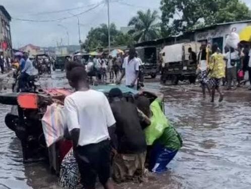 Kinshasa : à Mokali, la pluie du 29 mars perturbent les activités économiques dans la commune de Kimbanseke