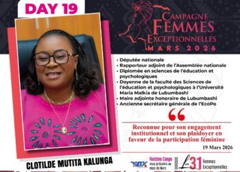 Clotilde MUTITA KALUNGA : Figure féminine respectée et inspirante, modèle d’intégrité et de résilience