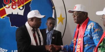 Kinshasa : installé à la tête de l’AFDC-A, Clovis Otto Bahizi a été reçu au secrétariat permanent de l’Union sacrée de la nation