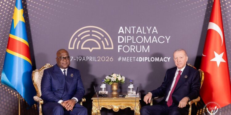 Coopération RDC–Türkiye : Tshisekedi et Erdoğan s’accordent pour porter les échanges commerciaux à 500 millions de dollars
