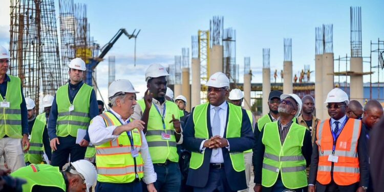 Haut-Katanga : les travaux de la nouvelle aérogare de l’aéroport international de Luano progressent