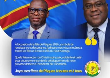 Pâques 2026: fidèle à Félix Tshisekedi, le gouverneur Jacques Kyabula Katwe prêche la paix et la cohésion