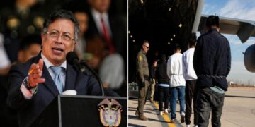 Arrivée des Migrants à Kinshasa : Le président colombien Gustavo Petro a ordonné à son Gouvernement de rapatrier tous ses ressortissants envoyés des Etats -Unis jusqu’en RDC avec les mains enchaînées