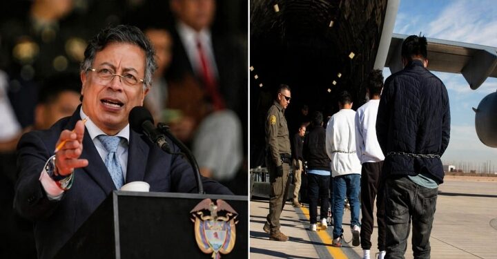 Arrivée des Migrants à Kinshasa : Le président colombien Gustavo Petro a ordonné à son Gouvernement de rapatrier tous ses ressortissants envoyés des Etats -Unis jusqu’en RDC avec les mains enchaînées
