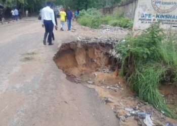 Kinshasa : l’avenue Université gravement endommagée après les pluies diluviennes