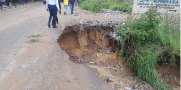 Kinshasa : l’avenue Université gravement endommagée après les pluies diluviennes