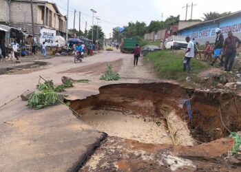 Kinshasa : La pluie de ce dimanche 10 mai aggrave les dégâts sur la route Kimwenza en réhabilitation