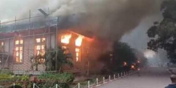 Kinshasa : Un violent incendie ravage l’église Shekinah Tabernacle