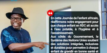 Journée de l’Enfant Africain : L’ONU et le gouvernement congolais unissent leurs voix pour l’accès universel à l’eau, à l’hygiène et à l’assainissement