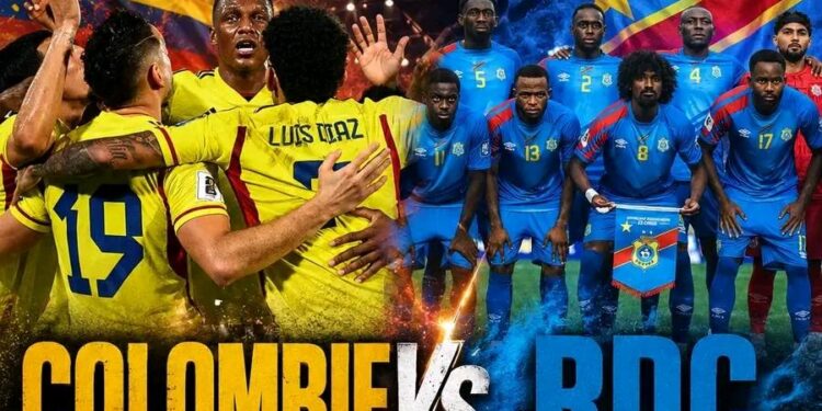 Coupe du Monde 2026: La RDC affronte la Colombie dans un match palpitant du Groupe K ce mercredi tôt le matin
