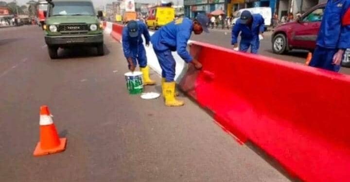 Kinshasa : Le Service national redonne des couleurs aux grandes artères de la capitale