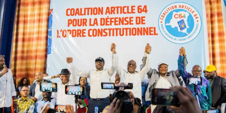 Kinshasa : La Coalition Article 64 confirme sa marche du 22 juillet pour remettre un mémorandum au Chef de l’État (Document)