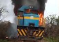 Haut-Lomami : une locomotive de la SNCC ravagée par un incendie sur le tronçon Kamina – Luena