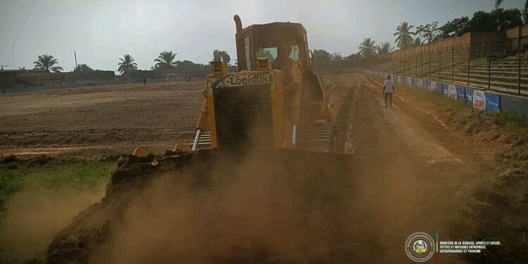 Kananga : lancement des travaux de génie civil pour la réhabilitation du stade des Jeunes de Katoka