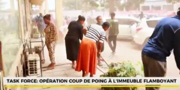 Kinshasa : le Service National contraint les occupants de l’immeuble Flamboyant à une grande opération d’assainissement du bâtiment