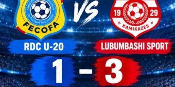 Football : sous la conduite de leur président Pitshi NZONDE , les kamikazes de Lubumbashi sport écrasent les Léopards de moins de 20 ans