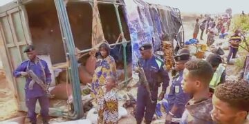 Haut-Katanga : Une jeep de la PNC se renverse sur la route de contournement de Likasi, sept blessés graves