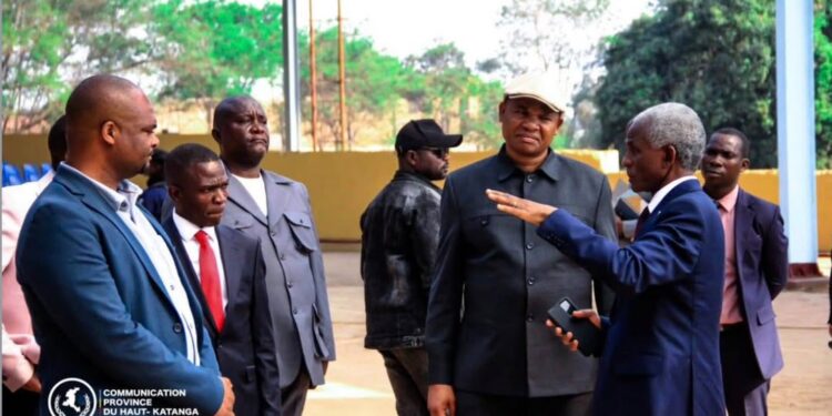 Haut-Katanga : Martin Kazembe inspecte les chantiers de l’UNILU et de Kisanga avant l’arrivée de Félix Tshisekedi