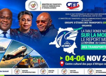 RDC : Une table ronde nationale sur la mobilité et la réforme du cadre juridique des transports prévue du 4 au 6 novembre à Kinshasa