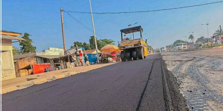 Tshopo : modernisation de la voirie à Kisangani, l&rsquo;avenue Stade Espagne en pleine métamorphose