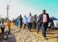 Haut-Katanga : Martin Kazembe Shula inspecte le site du futur marché moderne M’zee Kabila à Lubumbashi